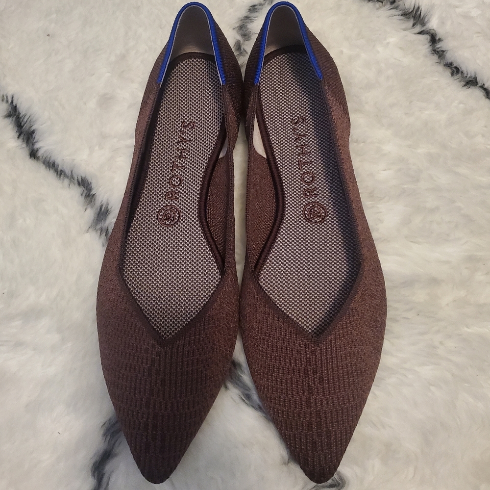 Rothy’s Truffle Python points Size 10.5